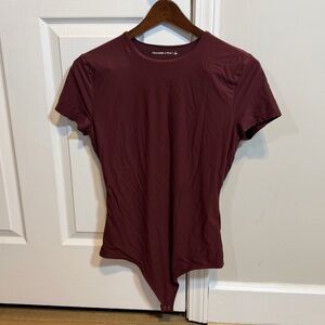 Abercrombie & Fitch Maroon Bodysuit